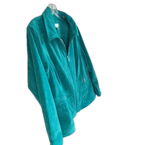 CJ Banks Corduroy Zipper Jacket 1X - Picture 2 of 13